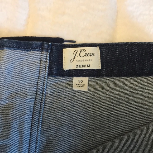 JCREW Dark Denim Skirt with Lace Back - Picture 4 of 8